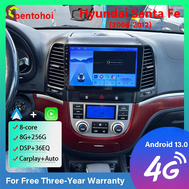 Pentohoi Android 13 для Hyundai Santa Fe 2006-2012 Tesla экран автомобильное радио стерео Мультимедийный Плеер Carplay 8 + 256G
Pentohoi Android 13 для Hyundai Santa Fe 2006-2012 Tesla экран автомобильное радио стерео Мультимедийный Плеер Carplay 8 + 256G