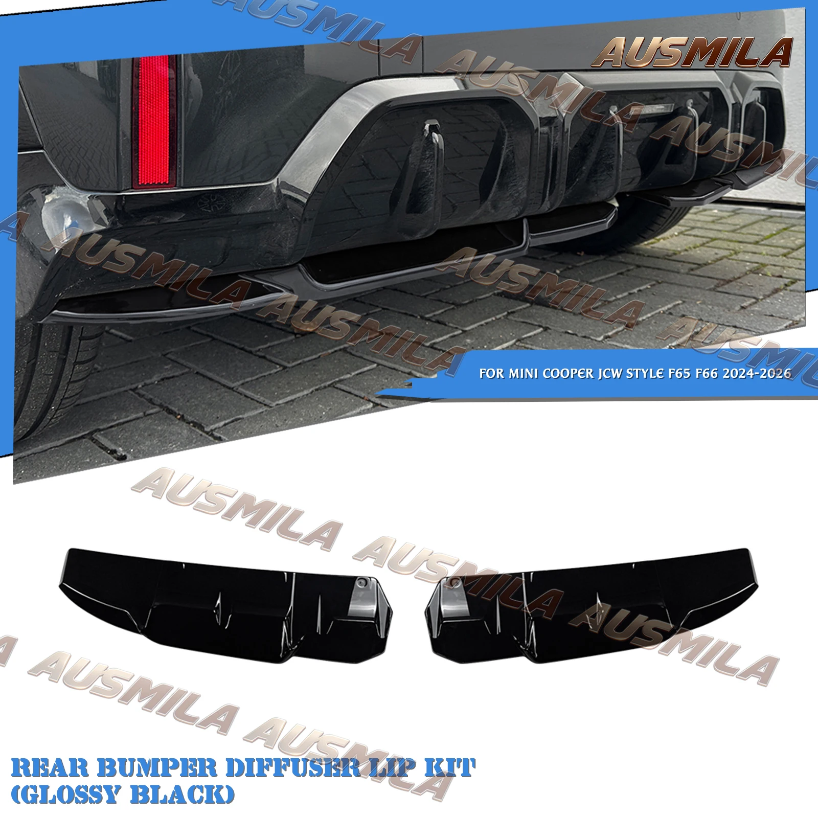 Rear Bumper Side Spoiler Air Vent Extend Splitter Trim For Mini Cooper JCW Style F65 F66 2024 2025 2026
Rear Bumper Side Spoiler Air Vent Extend Splitter Trim For Mini Cooper JCW Style F65 F66 2024 2025 2026