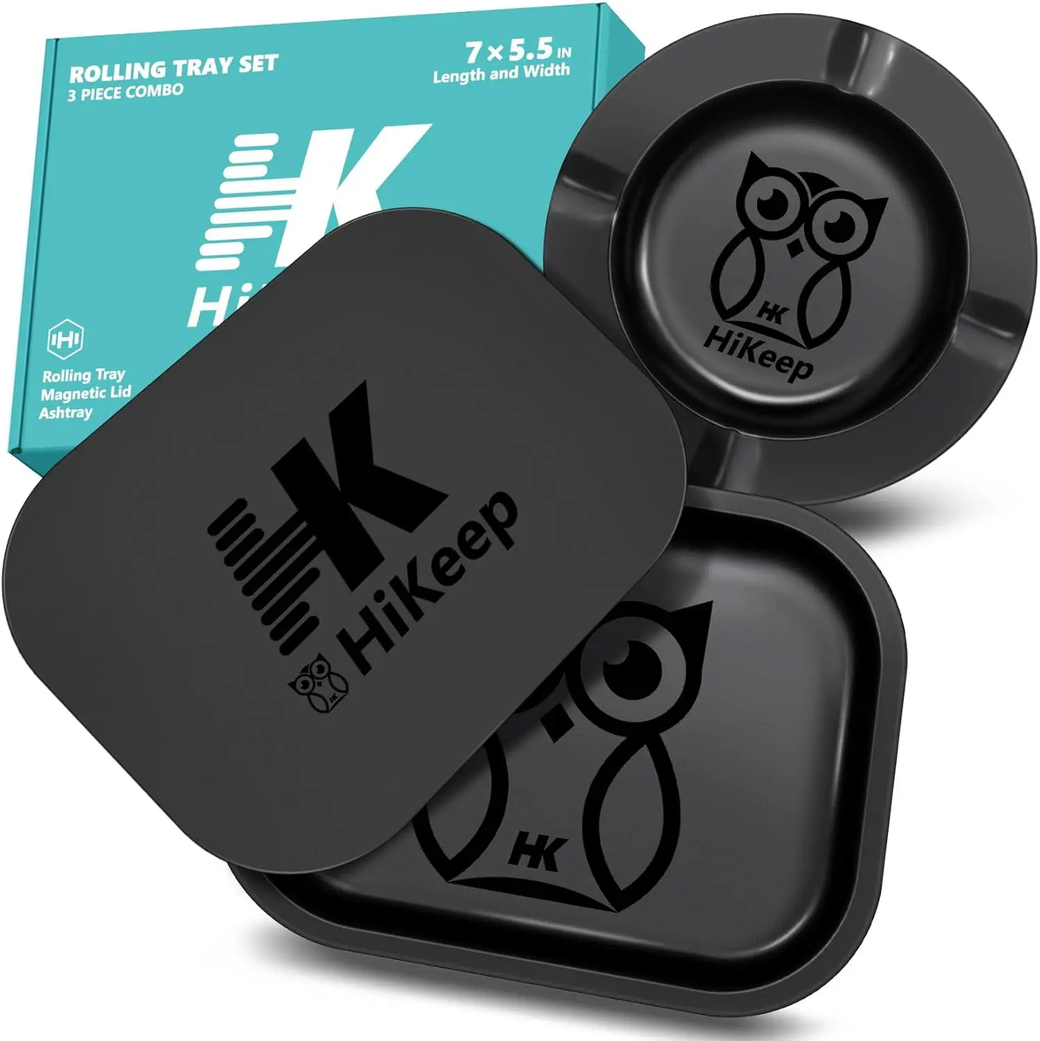 Magnetic Lid Rolling Tray Set with Ashtray, Outdoor Indoor Smoking Accessories - 3 Pieces
Magnetic Lid Rolling Tray Set with Ashtray, Outdoor Indoor Smoking Accessories - 3 Pieces