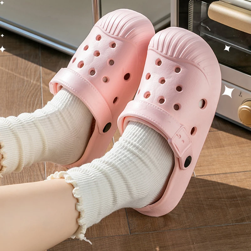 Women's Cute Closed Toe EVA Hole Shoes Summer Couple Outdoor Non-Slip Beach Clogs Sandals Woman Thick Bottom Hollowout Slippers
Women's Cute Closed Toe EVA Hole Shoes Summer Couple Outdoor Non-Slip Beach Clogs Sandals Woman Thick Bottom Hollowout Slippers