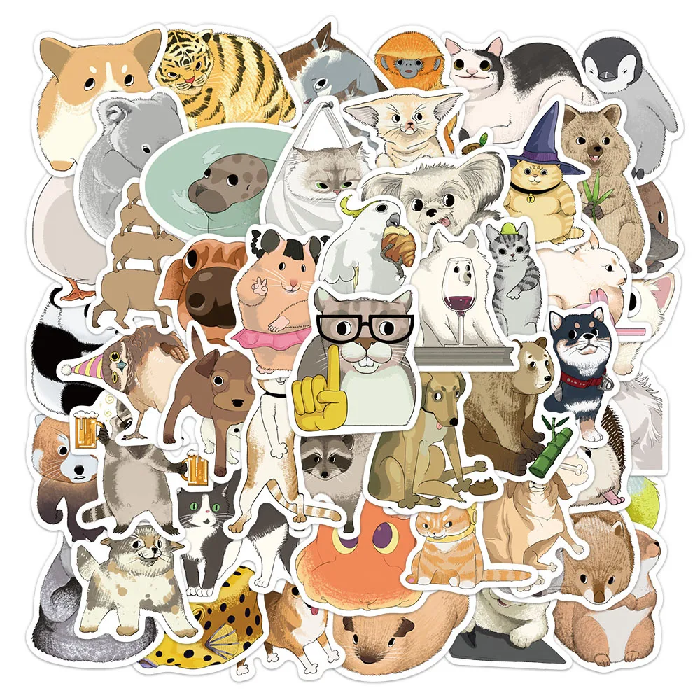 50Pcs Watercolor Animal Sticker Cartoon Cute Waterproof Stickers Creative Trendy Notebook Refrigerator Helmet Car Decoration Toy
50Pcs Watercolor Animal Sticker Cartoon Cute Waterproof Stickers Creative Trendy Notebook Refrigerator Helmet Car Decoration Toy