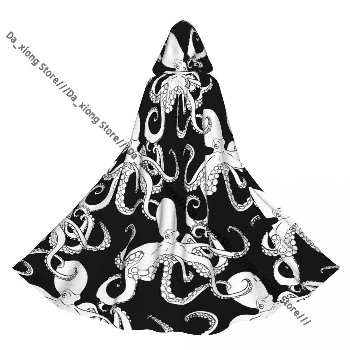 Witch Long Hooded Robe Vintage Octopus Halloween Cloak Cosplay Costumes for Adult
Witch Long Hooded Robe Vintage Octopus Halloween Cloak Cosplay Costumes for Adult