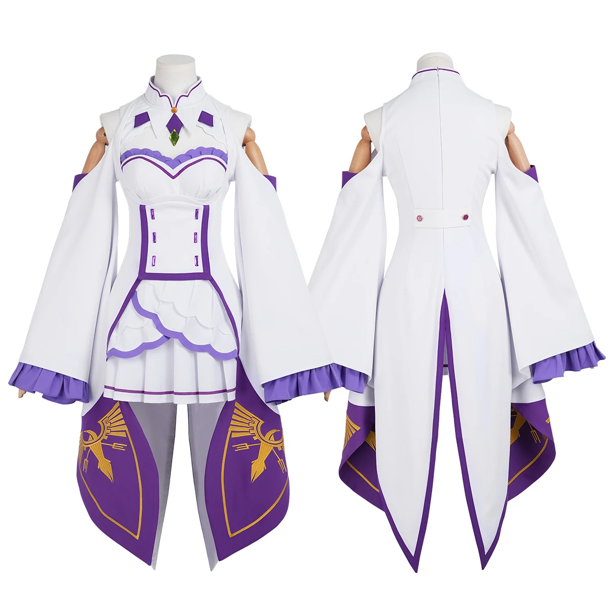 HOLOUN Zero Anime Emilia Cosplay Costume Wig Embroidered Top Skirt Convention Halloween Outfit
HOLOUN Zero Anime Emilia Cosplay Costume Wig Embroidered Top Skirt Convention Halloween Outfit