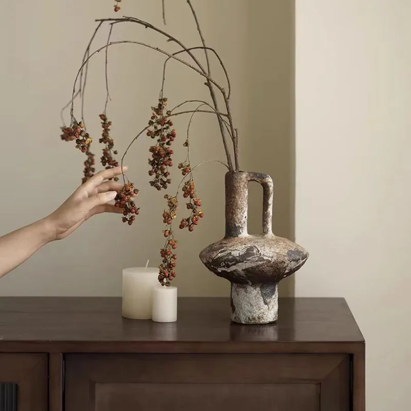 Ceramic Vase Coarse Ceramic Vase Flower Arrangement Retro Handmade Wabi Sabi Style Dry Flowers Zen Flower Arrangement
Ceramic Vase Coarse Ceramic Vase Flower Arrangement Retro Handmade Wabi Sabi Style Dry Flowers Zen Flower Arrangement