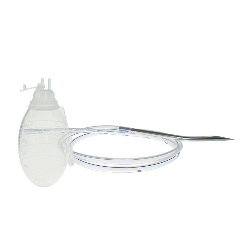 Veterinary 100% Medical Silicone Reservoir And Silicone Round Perforated Drains With Trocar Sterile Closed Wound Drainage System
Veterinary 100% Medical Silicone Reservoir And Silicone Round Perforated Drains With Trocar Sterile Closed Wound Drainage System