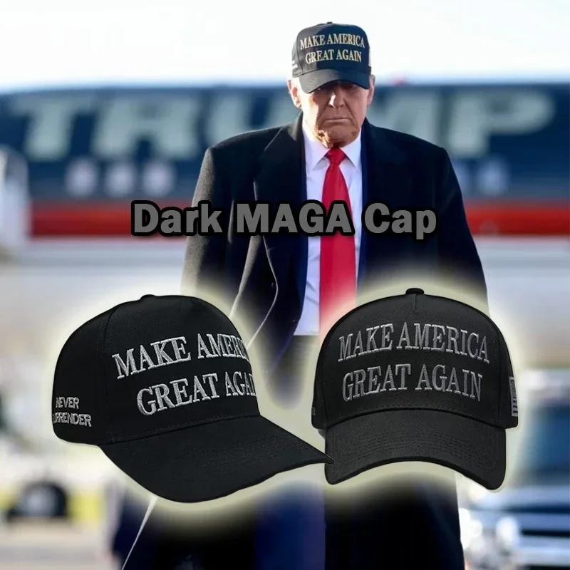 MAGA Cap Peaked Black Baseball Caps Make America Great Again Cosplay Hat US President Supporter Fans Peripherals Accessories
MAGA Cap Peaked Black Baseball Caps Make America Great Again Cosplay Hat US President Supporter Fans Peripherals Accessories