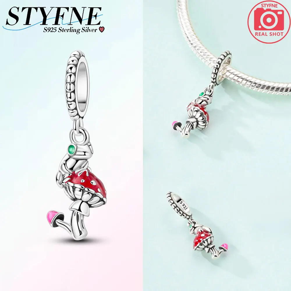 Original Charms 925 Sterling Silver Frog and Red Mushroom Pendants Fit Plata 925 Bracelets for Women Jewelry Making Fine Gifts
Original Charms 925 Sterling Silver Frog and Red Mushroom Pendants Fit Plata 925 Bracelets for Women Jewelry Making Fine Gifts