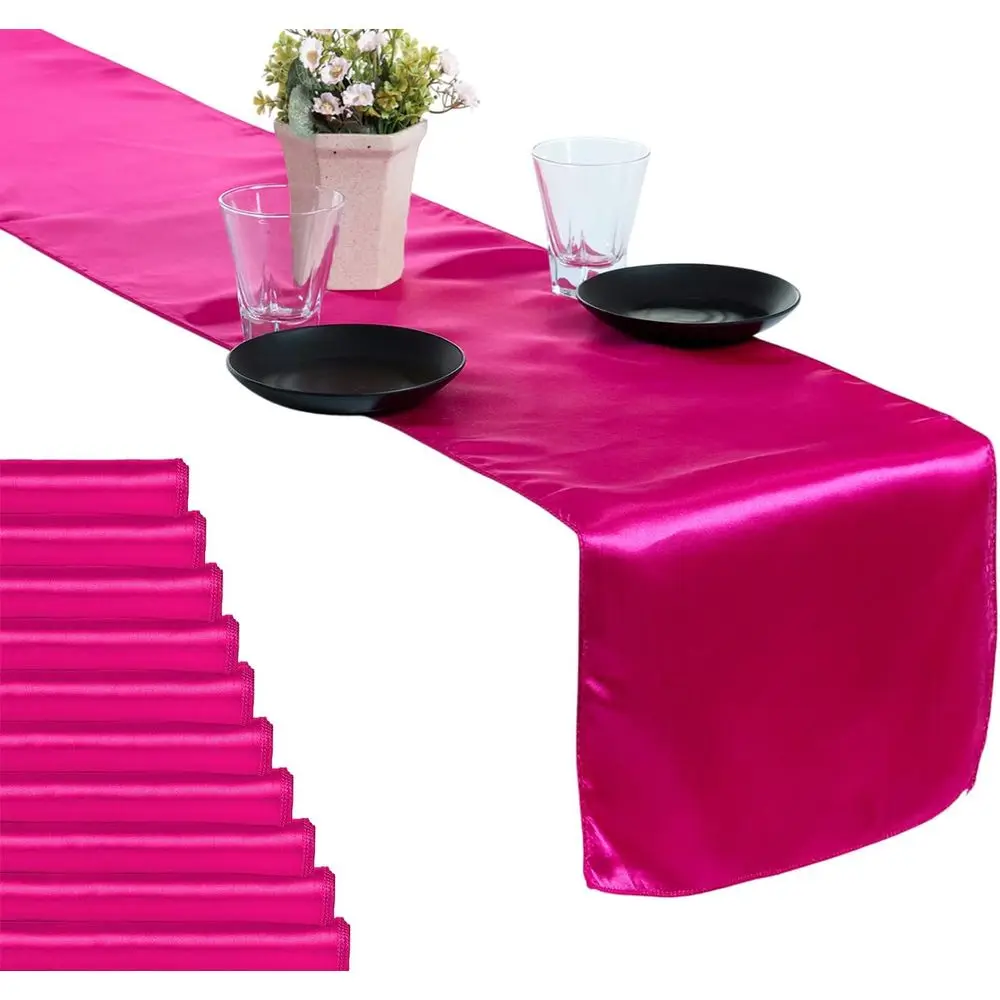Magenta 12x108 Inch Satin Table Runners, Set of 50 for Weddings, Parties, and Special Events
Magenta 12x108 Inch Satin Table Runners, Set of 50 for Weddings, Parties, and Special Events
