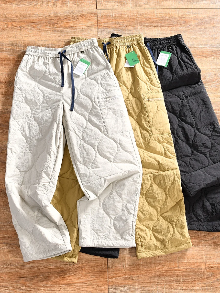 Waterproof Cotton Trousers Straight Leg Casual Pants Men's Autumn Winter Outdoor Sports Warm Loose Fit Trousers Nylon Fabric
Waterproof Cotton Trousers Straight Leg Casual Pants Men's Autumn Winter Outdoor Sports Warm Loose Fit Trousers Nylon Fabric