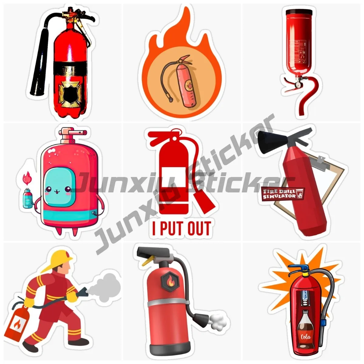 Creative Fire Extinguisher Bottle Sign Car Stickers and Decals Motorcycle Car Styling Corridor, Basement, Public Area
Creative Fire Extinguisher Bottle Sign Car Stickers and Decals Motorcycle Car Styling Corridor, Basement, Public Area