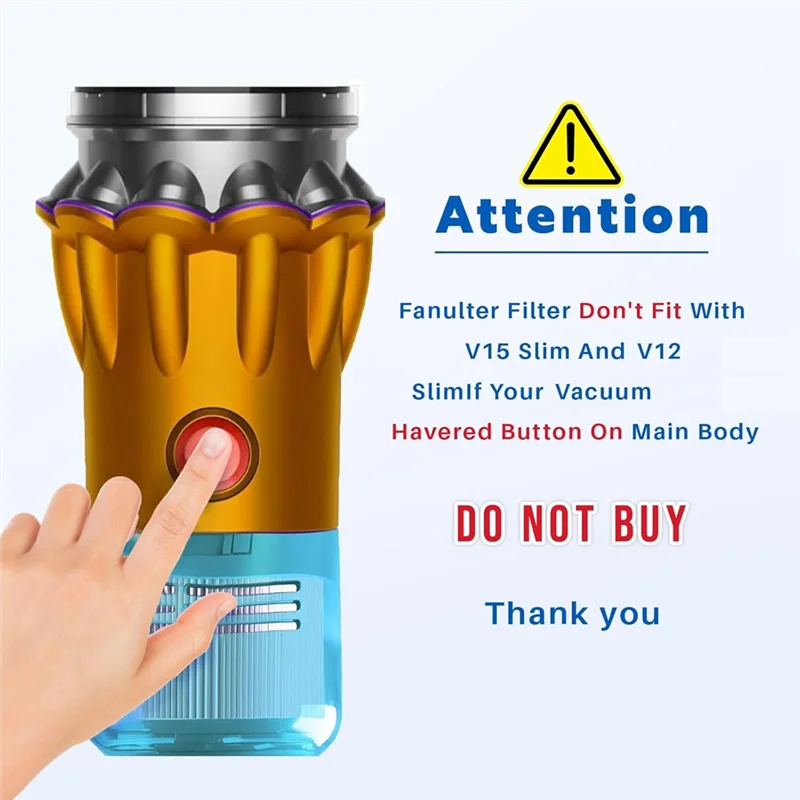 B38B-V15 Vacuum Filters Replacement For Dysonv15 V11 SV14, For Dyson-V15 V11 Torque Drive V11 Animal Part 970013-02
B38B-V15 Vacuum Filters Replacement For Dysonv15 V11 SV14, For Dyson-V15 V11 Torque Drive V11 Animal Part 970013-02