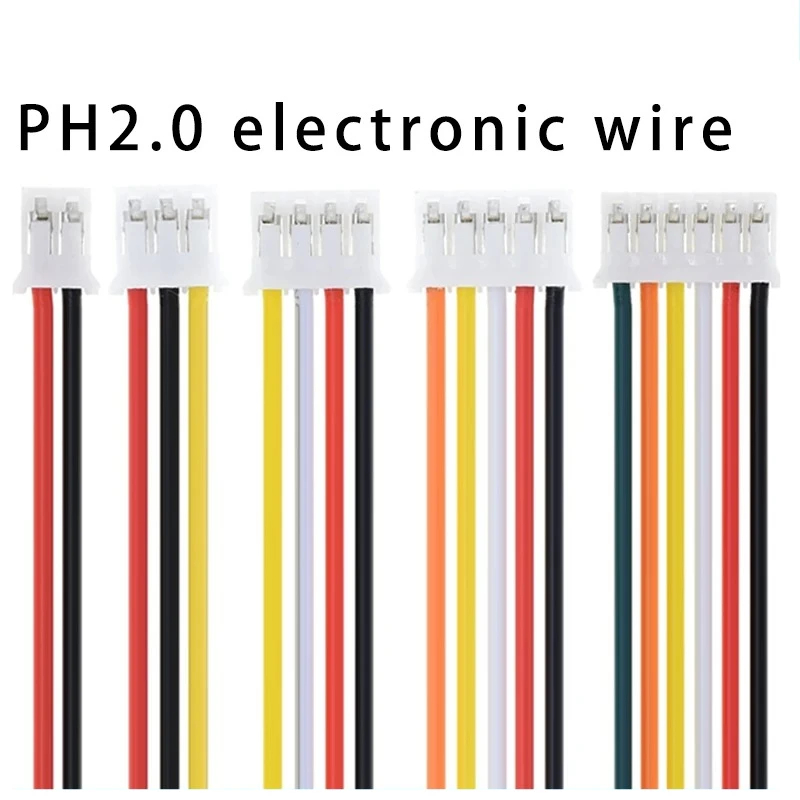 10PCS JST PH2.0 PH 2.0mm Wire Cable Connector 2/3/4/5/6/7/8/9/10/12 Pin 2.0MM Pitch Plug 10CM/20cm/30CM Wire Length 26AWG
10PCS JST PH2.0 PH 2.0mm Wire Cable Connector 2/3/4/5/6/7/8/9/10/12 Pin 2.0MM Pitch Plug 10CM/20cm/30CM Wire Length 26AWG