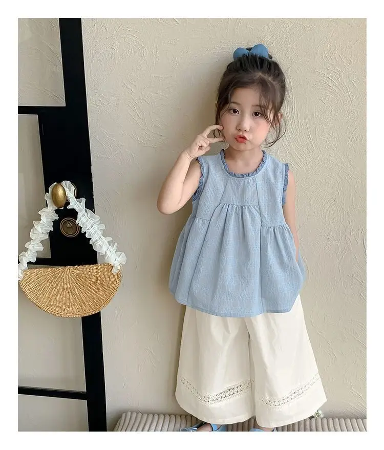 2 Piece Set Girls' Vest Pants 2026 New Shirt Loose and Thin Fashion and Comfortable Kids Outwear Suit
2 Piece Set Girls' Vest Pants 2026 New Shirt Loose and Thin Fashion and Comfortable Kids Outwear Suit