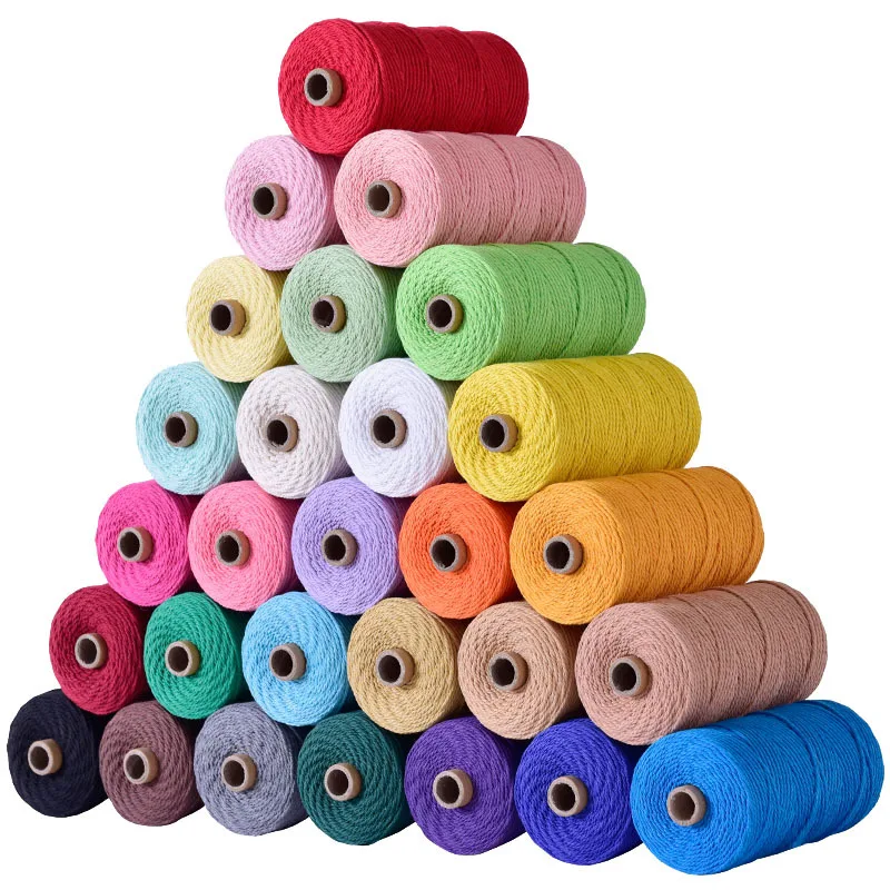 2mmx200m Roll Colorful Cotton Cord Rope thread Twisted Macrame String DIY Home Wedding Decoration Supply
2mmx200m Roll Colorful Cotton Cord Rope thread Twisted Macrame String DIY Home Wedding Decoration Supply