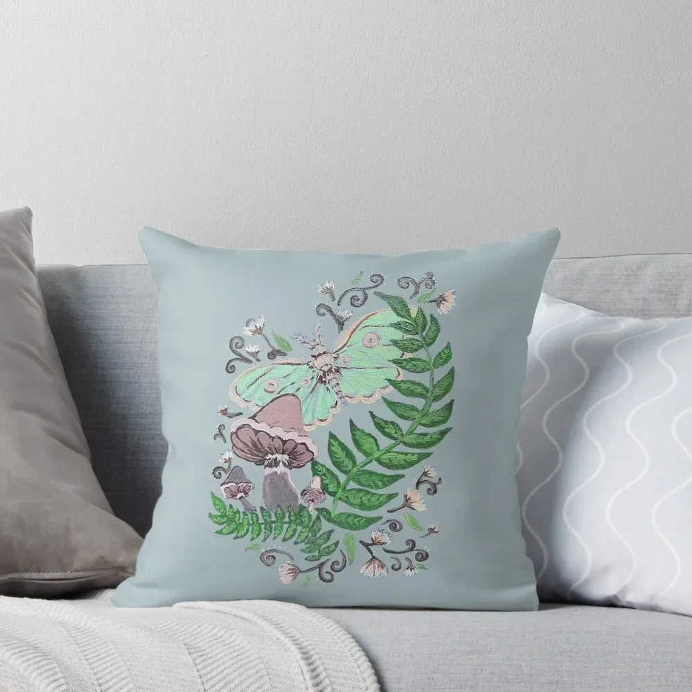 Morning Garden Scene with Luna Moth and Mushrooms Throw Pillow Throw Pillow Cushion Cover For Sofa Custom Cushion Photo pillow
Morning Garden Scene with Luna Moth and Mushrooms Throw Pillow Throw Pillow Cushion Cover For Sofa Custom Cushion Photo pillow