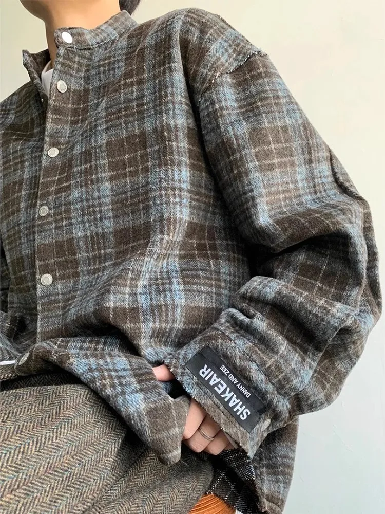 American Retro Plaid Long Sleeve round Neck Shirt Men's Style Lazy Fashion Early Spring Outerwear Casual Comfortable Fit
American Retro Plaid Long Sleeve round Neck Shirt Men's Style Lazy Fashion Early Spring Outerwear Casual Comfortable Fit