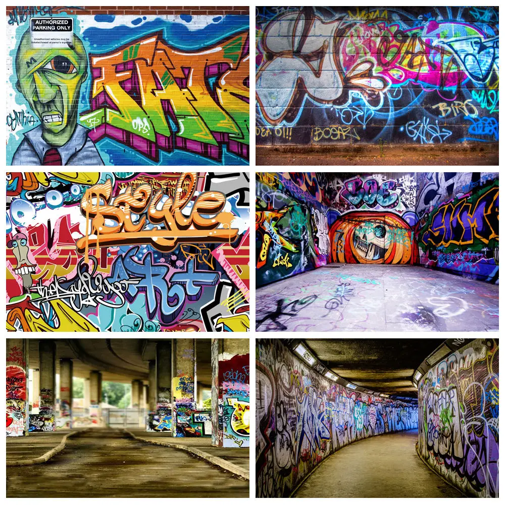 Street Graffiti Brick Wall Photography Tunnel Art Hip Hop Portrait Background Birthday Party Photo Studio Decoration Poster
Street Graffiti Brick Wall Photography Tunnel Art Hip Hop Portrait Background Birthday Party Photo Studio Decoration Poster