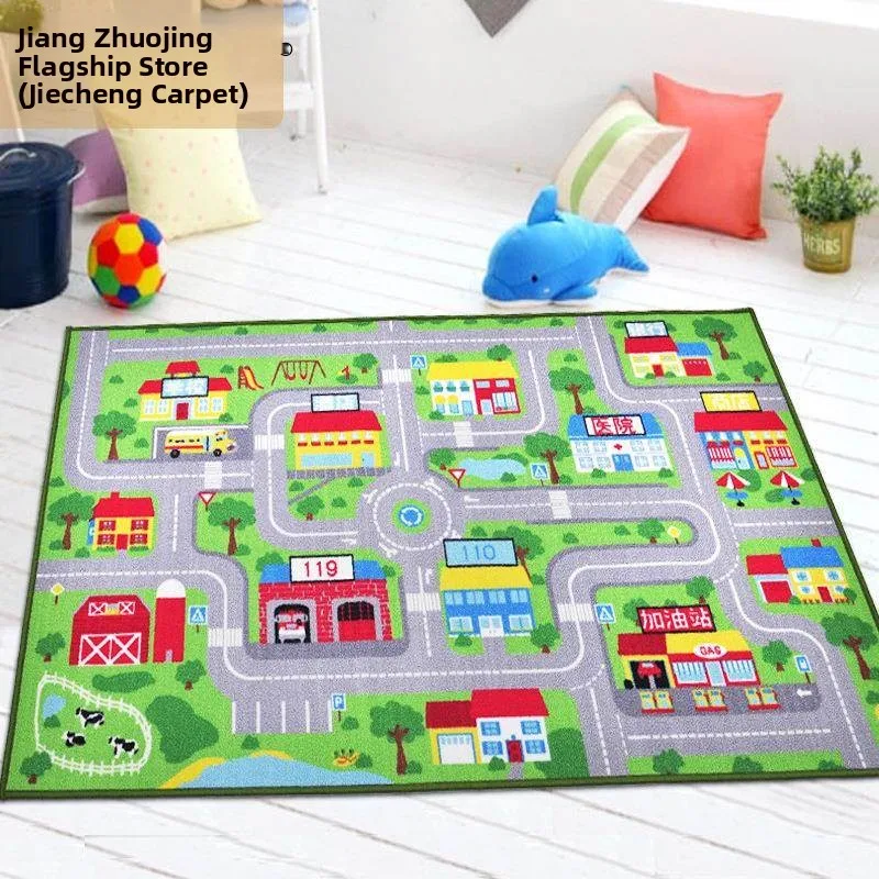 Children's Cartoon Game Carpet Road Trfic Park Parking Lot Design Polyester Fiber Rectangular Rug hine Waable Home Decor
Children's Cartoon Game Carpet Road Trfic Park Parking Lot Design Polyester Fiber Rectangular Rug hine Waable Home Decor