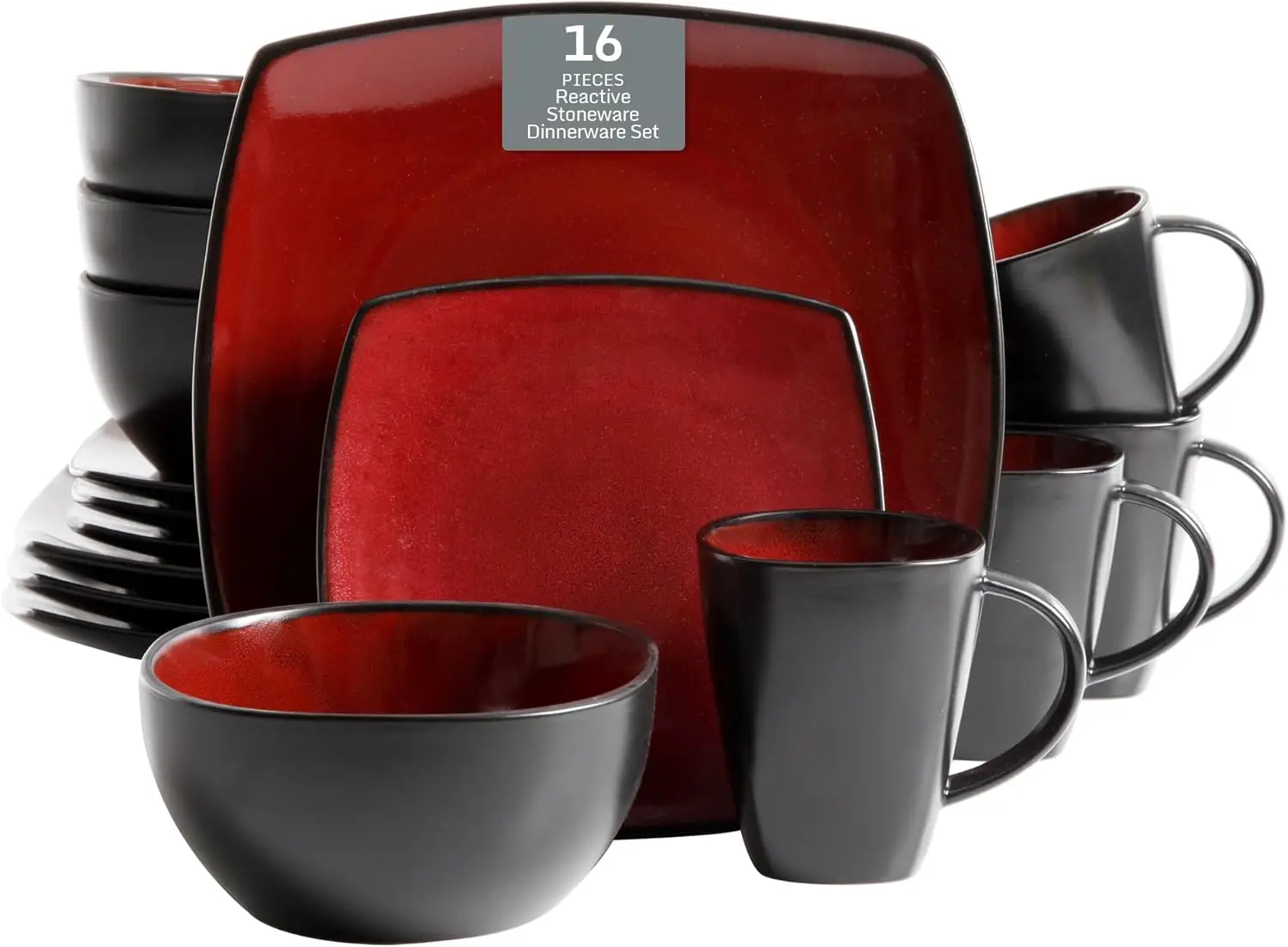 Набор столовой посуды Lounge Square Reactive Glaze, красный, сервиз на 4 (16 шт.)
Набор столовой посуды Lounge Square Reactive Glaze, красный, сервиз на 4 (16 шт.)