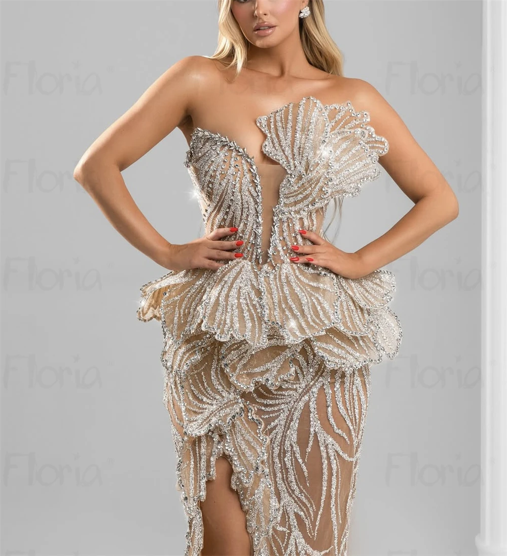 Nude 3D Lace Design Prom Dress Saudi Arabia Maxi Ankle Formal Party Gowns Customized Side Split Second Reception Dress Wedding
Nude 3D Lace Design Prom Dress Saudi Arabia Maxi Ankle Formal Party Gowns Customized Side Split Second Reception Dress Wedding