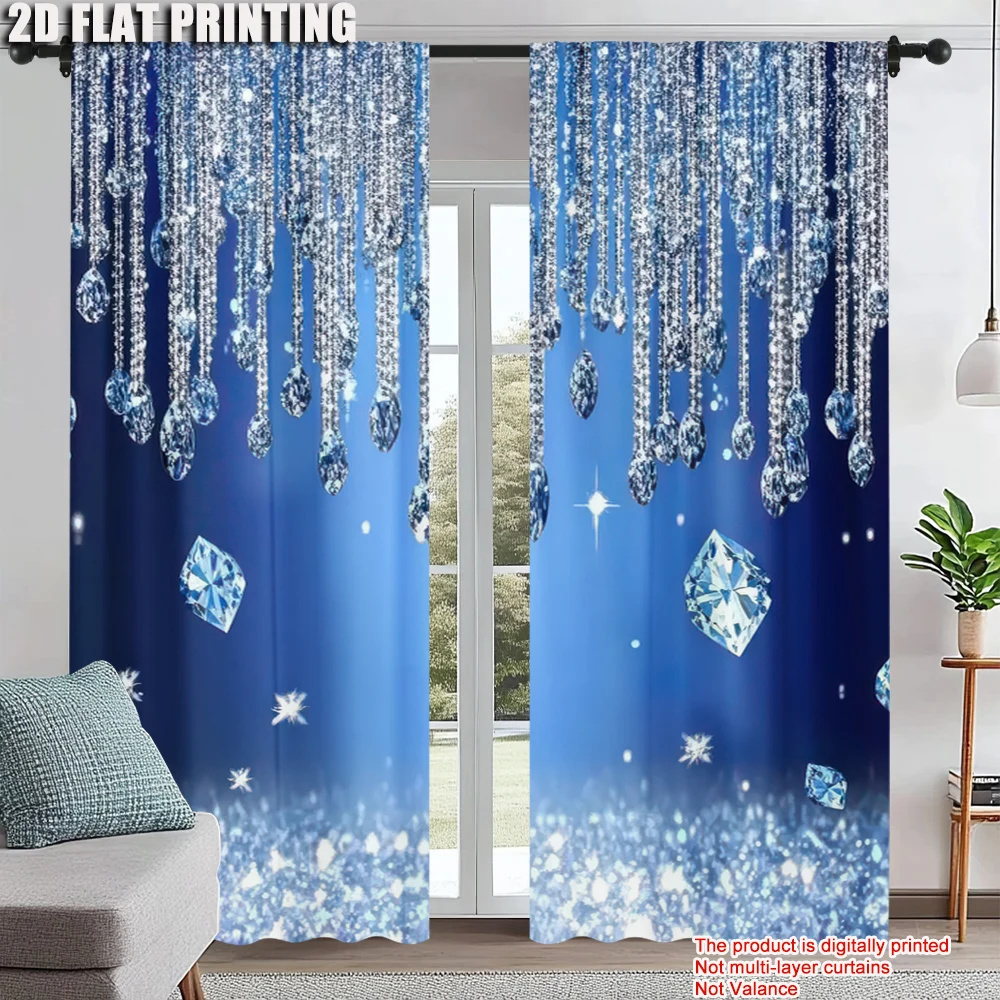 2Pcs Diamond Pattern Blue Background Curtain Modern Style Decoration Curtain Apply To Living Room Office Bedroom
2Pcs Diamond Pattern Blue Background Curtain Modern Style Decoration Curtain Apply To Living Room Office Bedroom