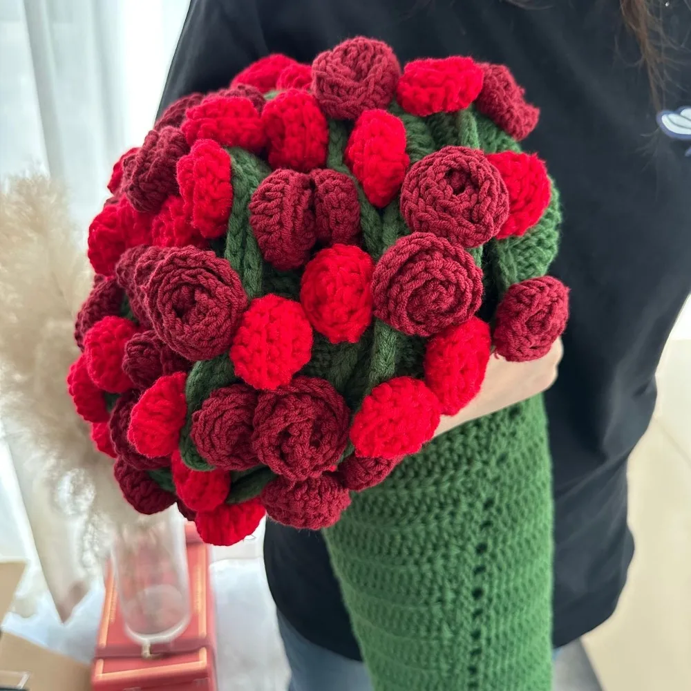 Handmade Gift Green Rose Bouquet Blanket Fashion Finished Knitted Flower Blanket Soft Crochet Rose Nap Blanket Valentine's Day
Handmade Gift Green Rose Bouquet Blanket Fashion Finished Knitted Flower Blanket Soft Crochet Rose Nap Blanket Valentine's Day