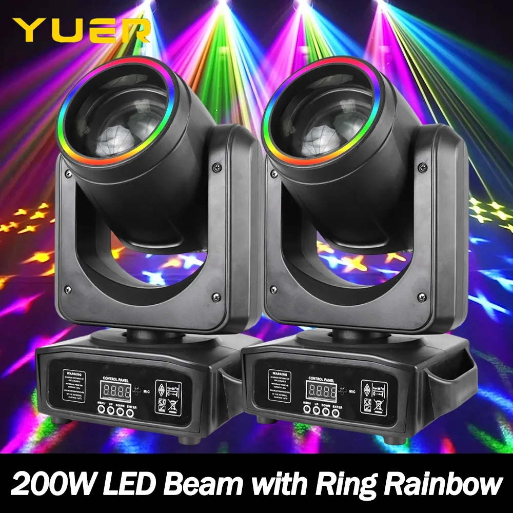 2pcs/lot 200W LED Moving Head Light With Ring Beam+Spot+18 Prisms+Rainbow 7 Gobo 7 Color Effect for Dj Disco Bar DMX Stage Light
2pcs/lot 200W LED Moving Head Light With Ring Beam+Spot+18 Prisms+Rainbow 7 Gobo 7 Color Effect for Dj Disco Bar DMX Stage Light