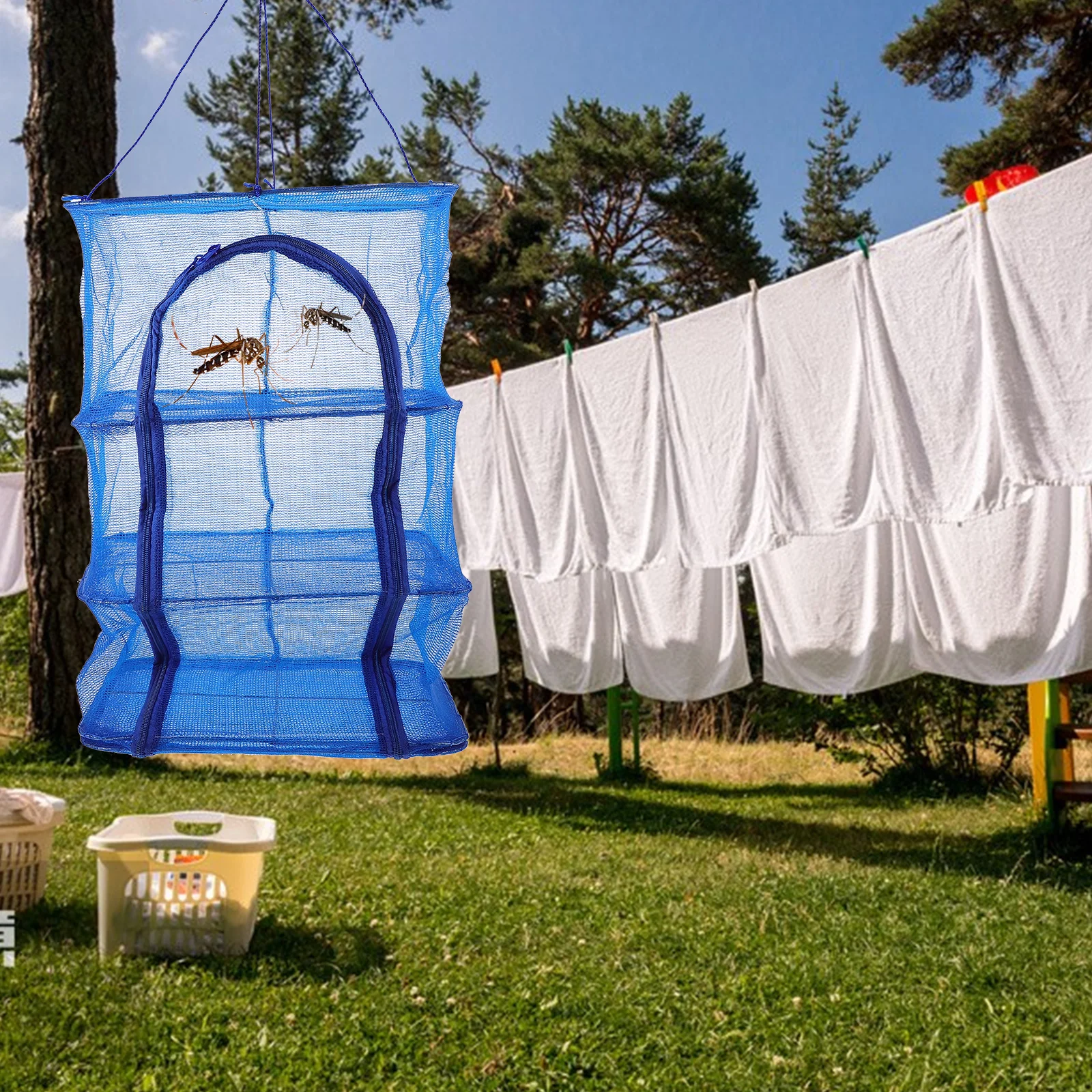 Foldable Drying Net Eco-Friendly Nylon Mesh Sturdy Lightweight Hanging Shrimp Fish Fruit Vegetables Cage Steel Wire Ring
Foldable Drying Net Eco-Friendly Nylon Mesh Sturdy Lightweight Hanging Shrimp Fish Fruit Vegetables Cage Steel Wire Ring