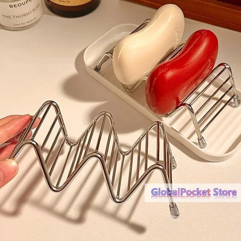 Stainless Steel Soap Rack Drainage Soap Tray Multifunctional Bathroom Storage Rack Bathroom Draining Box Simple Soap Storage Box
Stainless Steel Soap Rack Drainage Soap Tray Multifunctional Bathroom Storage Rack Bathroom Draining Box Simple Soap Storage Box
