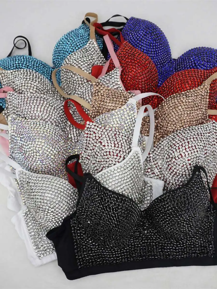 Versatile ort Sle Vest Strap Hand Sewn Rhinestone Trendy ular Strap Women's Tube Top Sparkling Diamond Faionable
Versatile ort Sle Vest Strap Hand Sewn Rhinestone Trendy ular Strap Women's Tube Top Sparkling Diamond Faionable