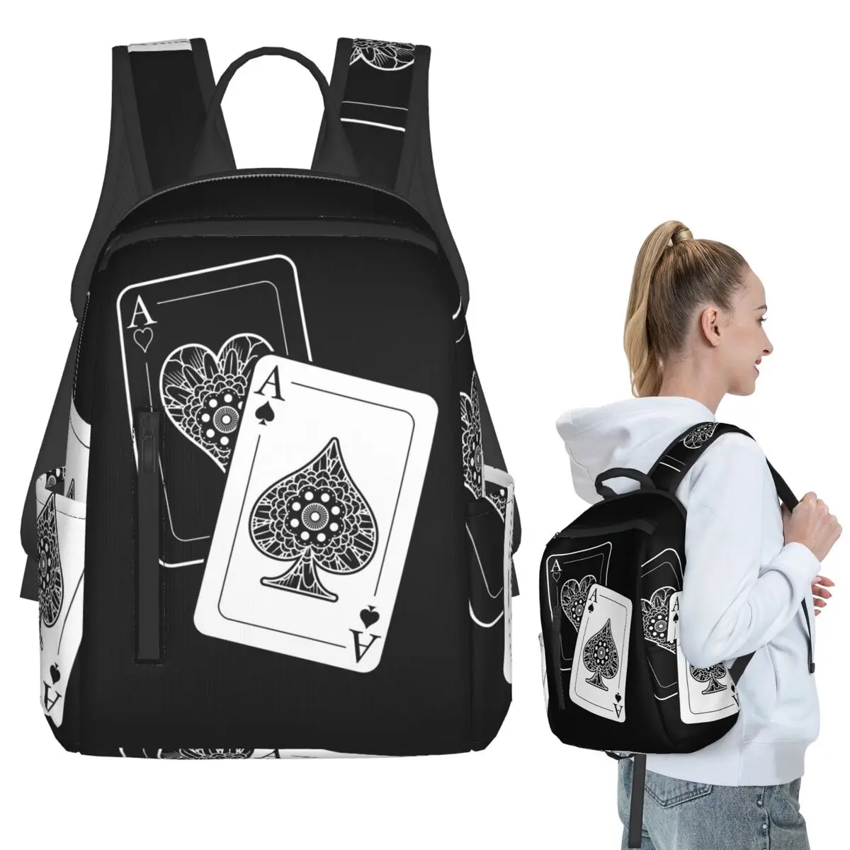 Ace Of Spades Backpack Student BookBag Children School Bag Laptop Shoulder Bags Men Women
Ace Of Spades Backpack Student BookBag Children School Bag Laptop Shoulder Bags Men Women