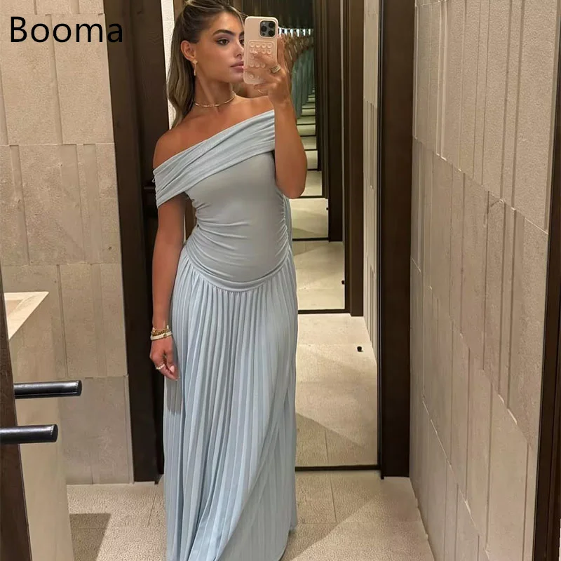 Booma Sky Blue soft Evening Dress Off The Shoulder Slim Prom Party Dresses Elegant Simple Maxi Prom Gowns Customized
Booma Sky Blue soft Evening Dress Off The Shoulder Slim Prom Party Dresses Elegant Simple Maxi Prom Gowns Customized