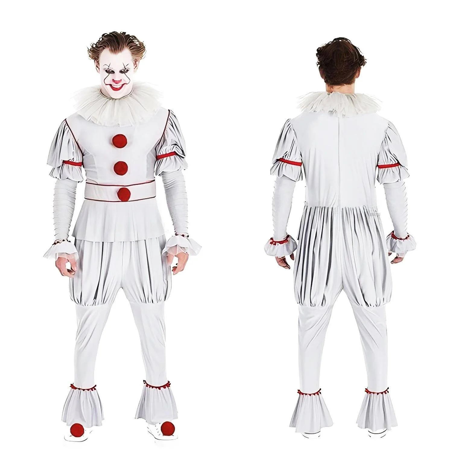 Hot Sale New Halloween Children's Clown Horror Costume Jumpsuit Party Dancewear Funny Scary Suit Upstage Performance Clothes
Hot Sale New Halloween Children's Clown Horror Costume Jumpsuit Party Dancewear Funny Scary Suit Upstage Performance Clothes