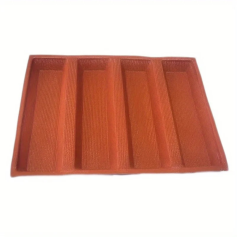 1pc Silicone Bread Mold - Ultra-Breathable Non-Stick Baking Form for 4 Loaves - Perfect for Baguettes, Sandwich Rolls, Hoagies,
1pc Silicone Bread Mold - Ultra-Breathable Non-Stick Baking Form for 4 Loaves - Perfect for Baguettes, Sandwich Rolls, Hoagies,