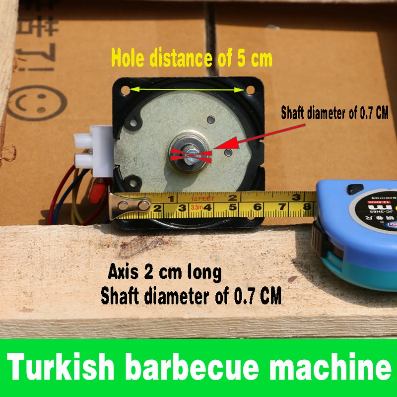 Motor for Brazilian barbecue grill accessories Middle East barbecue grill motor Turkish meat-grilling machine motor components
Motor for Brazilian barbecue grill accessories Middle East barbecue grill motor Turkish meat-grilling machine motor components