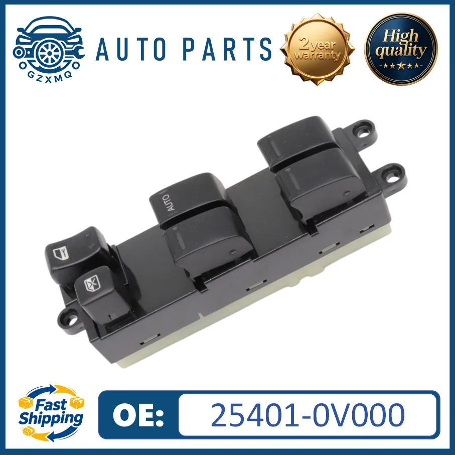 Master Power Window Switch 25401-0V000 For Nissan Almera II N16 2000 Cefiro III Saloon A33 Sunny Almera
Master Power Window Switch 25401-0V000 For Nissan Almera II N16 2000 Cefiro III Saloon A33 Sunny Almera