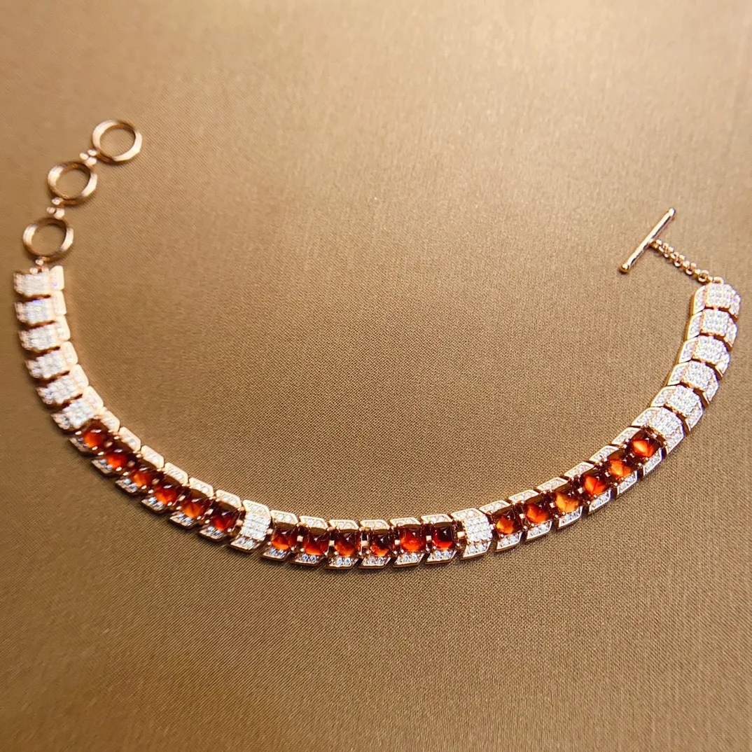 4*4mm Natural Garnet Bracelet, S925 Sterling Silver Gemstone Jewelry, Elegant Red Gift for Women & Girls
4*4mm Natural Garnet Bracelet, S925 Sterling Silver Gemstone Jewelry, Elegant Red Gift for Women & Girls