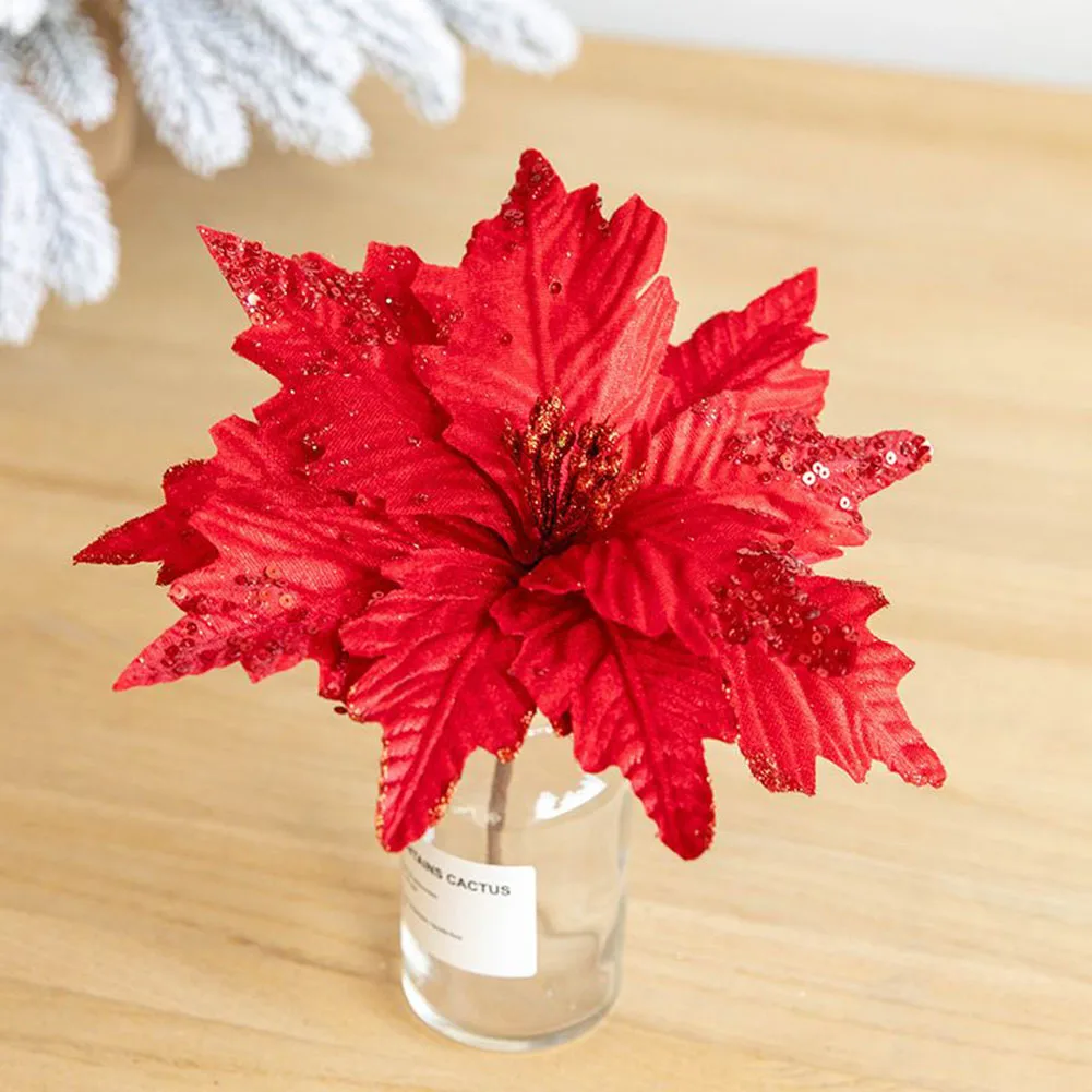 Sequin Christmas Flower Flannel Handmade 1PC 25cm For Decoration Christmas Trees To Create A Christmas Atmosphere
Sequin Christmas Flower Flannel Handmade 1PC 25cm For Decoration Christmas Trees To Create A Christmas Atmosphere