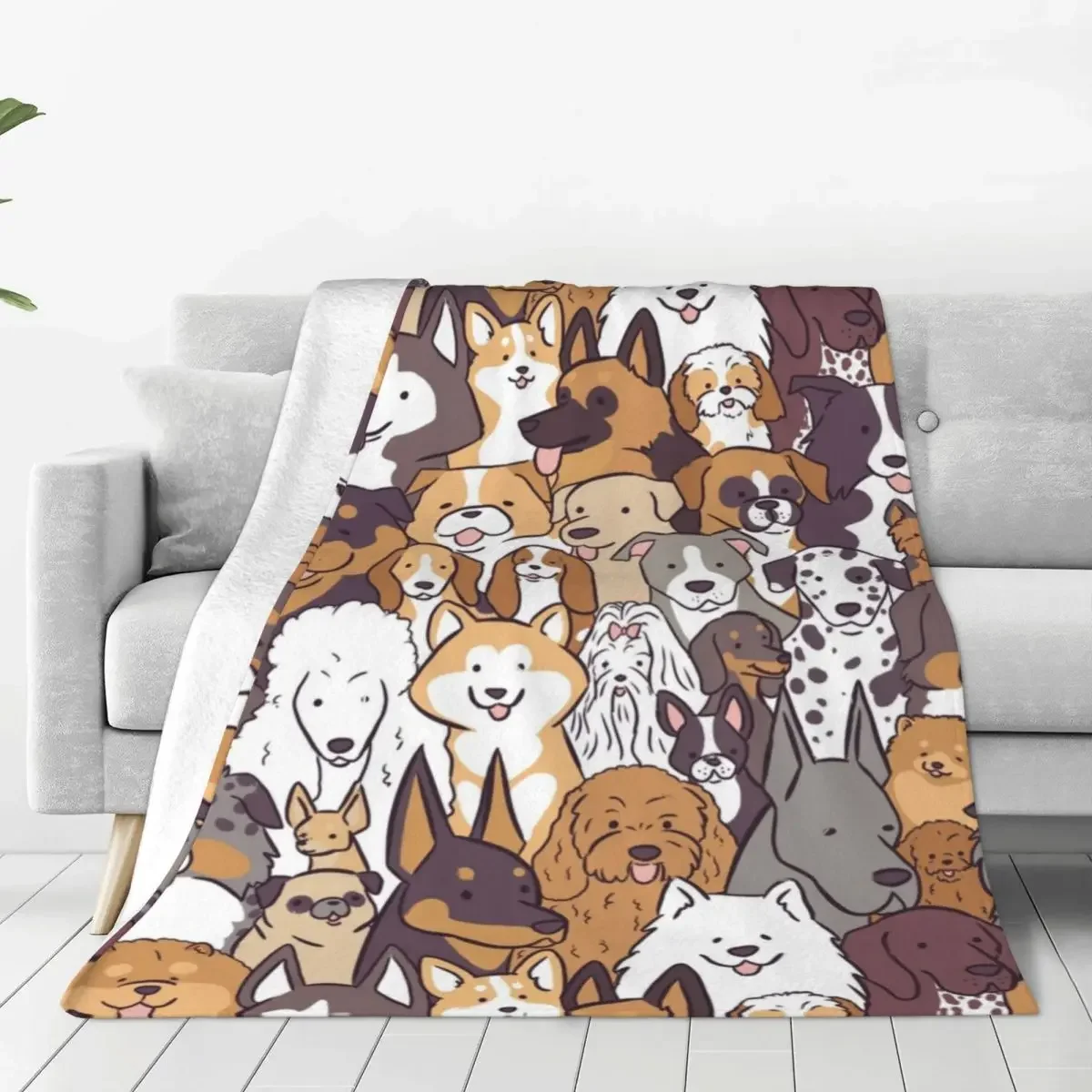 Cute Dogs Super Warm Blanket Kawaii Animal Picnic Throw Blanket Winter Graphic Design Flannel Bedspread Sofa Bed Cover
Cute Dogs Super Warm Blanket Kawaii Animal Picnic Throw Blanket Winter Graphic Design Flannel Bedspread Sofa Bed Cover