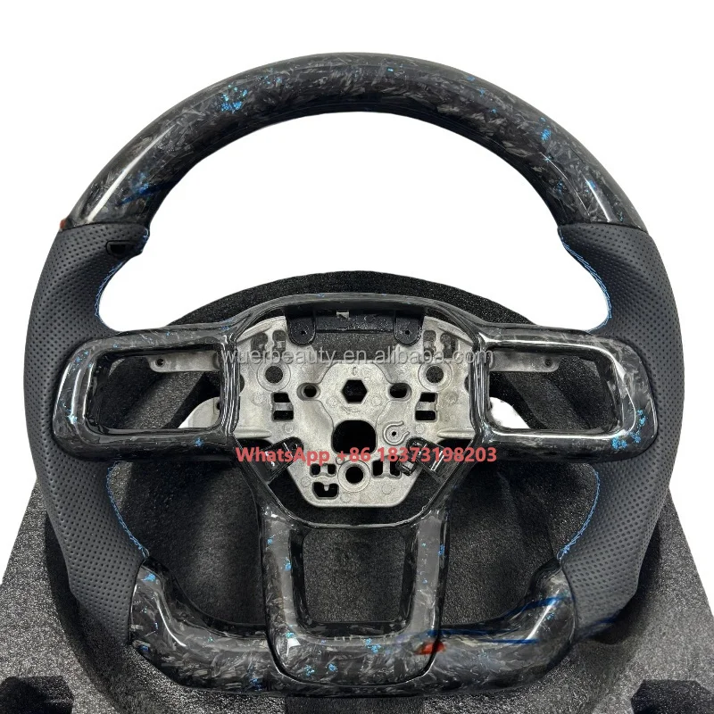Custom Blue Forged Carbon Fiber Steering Wheel for 2023 2024 2025 Mustang
Custom Blue Forged Carbon Fiber Steering Wheel for 2023 2024 2025 Mustang
