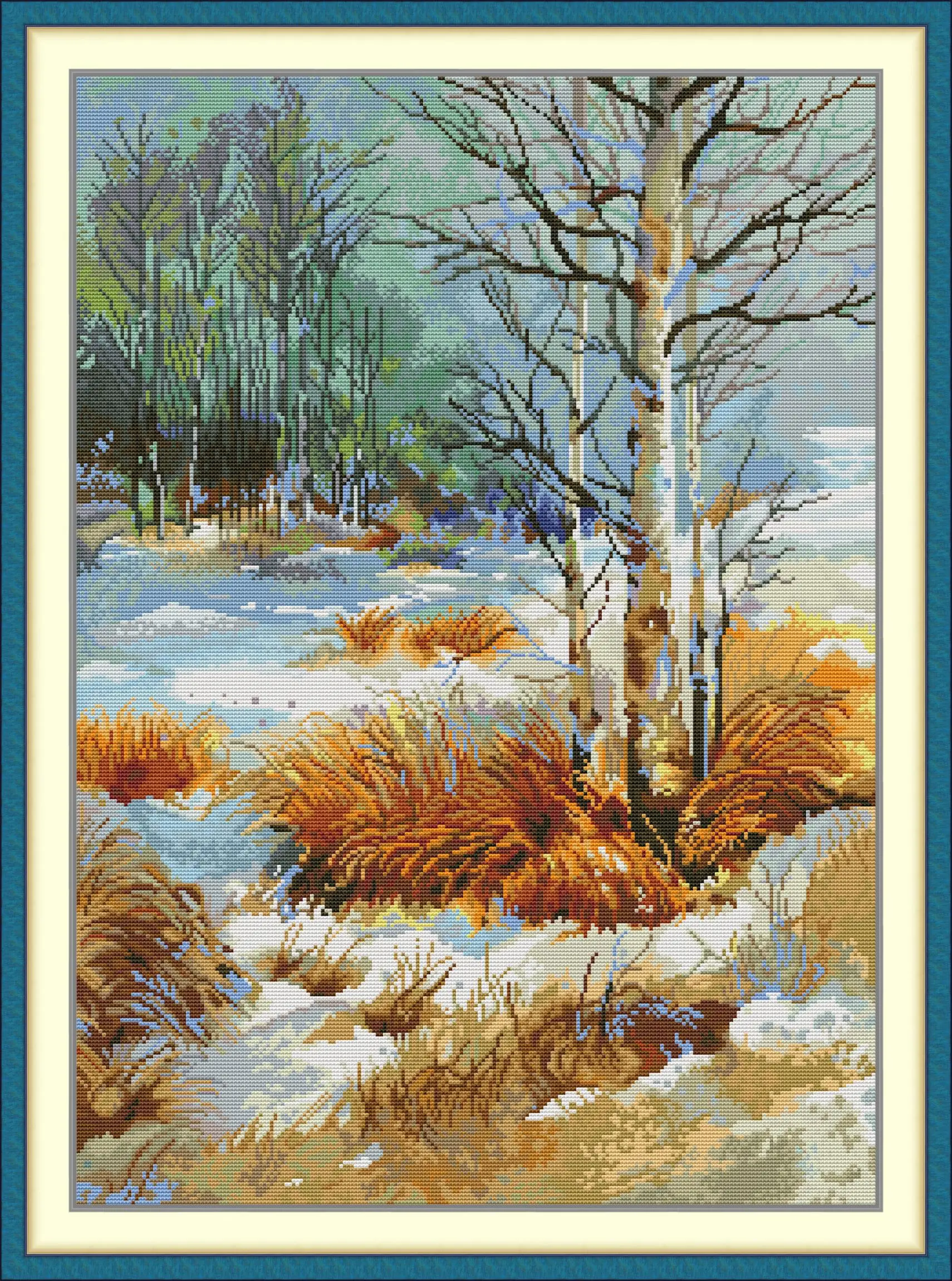 Maydear Cross Stitch Kit,11CT/14CT/16CT/9CT Aida Fabric,DMC Threads Sewing Pattern Embroidery Set-Autumn 4
Maydear Cross Stitch Kit,11CT/14CT/16CT/9CT Aida Fabric,DMC Threads Sewing Pattern Embroidery Set-Autumn 4