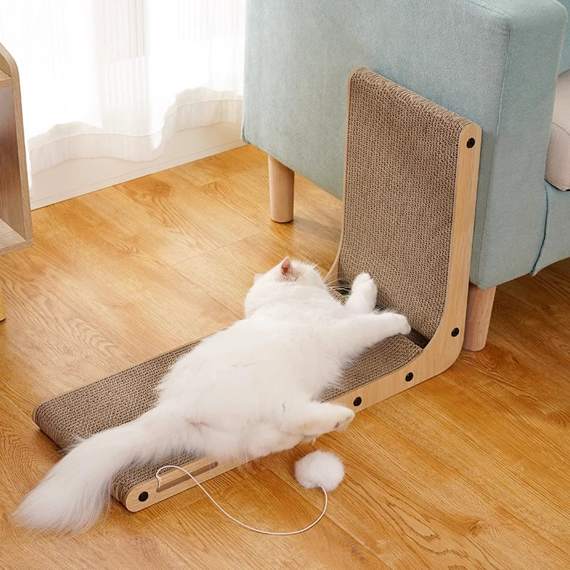 L-type Vertical Cat Scratching Board Wear-resistant and Scratch-resistant Pet Scratch Kitten Scratcher Grinding Claw Cardboard
L-type Vertical Cat Scratching Board Wear-resistant and Scratch-resistant Pet Scratch Kitten Scratcher Grinding Claw Cardboard