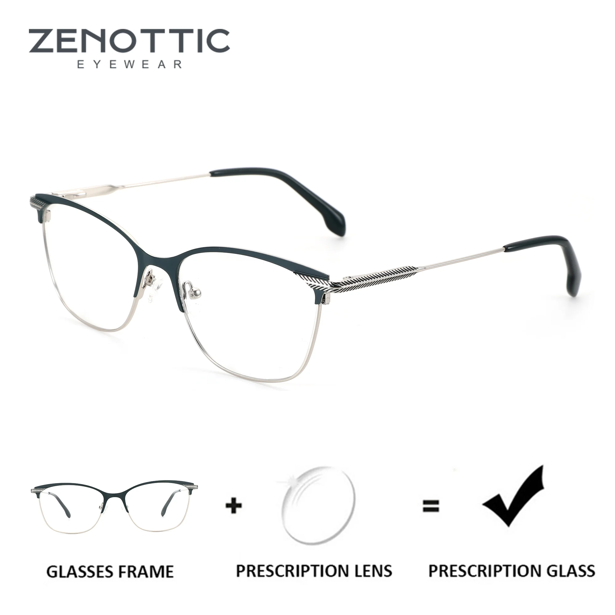 ZENOTTIC (M Size) Women Metal Square Prescription Glasses Blue Light Myopia Lenses Progressive Multifocal Optical Eyeglasses
ZENOTTIC (M Size) Women Metal Square Prescription Glasses Blue Light Myopia Lenses Progressive Multifocal Optical Eyeglasses