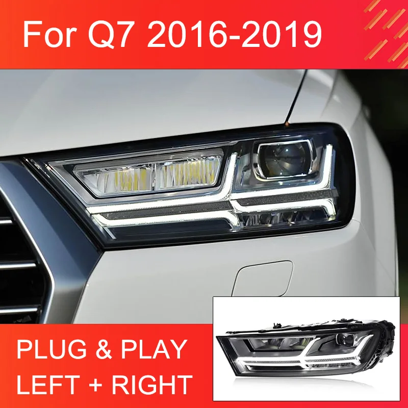 1 пара светодиодных фар в сборе для Audi Q7 2016-2019, фары Plug and Play с полным светодиодным DRL, модернизированные поворотные фары
1 пара светодиодных фар в сборе для Audi Q7 2016-2019, фары Plug and Play с полным светодиодным DRL, модернизированные поворотные фары
