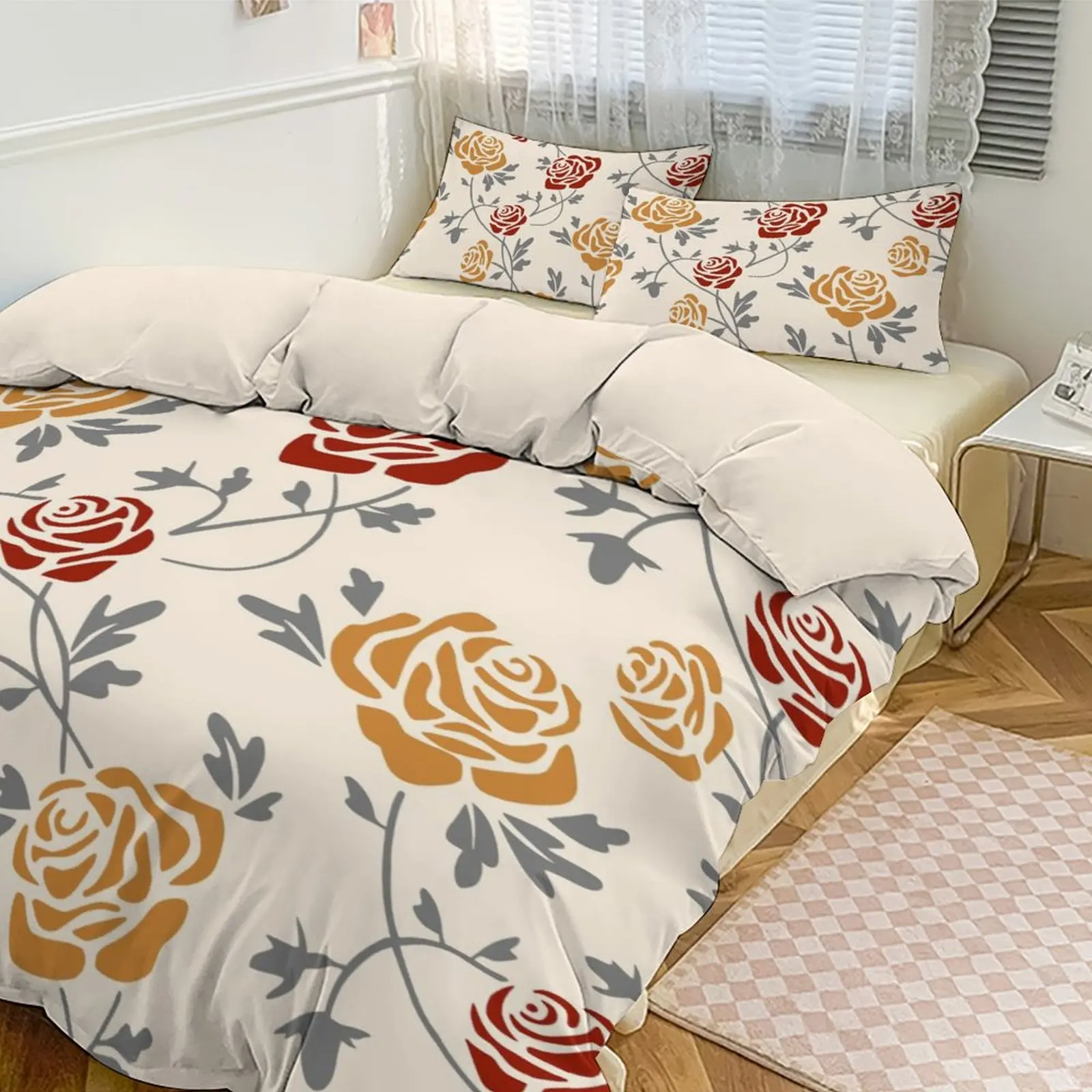 Rose Dream Duvet Cover 3 - Piece Set, Skin - Friendly Brushed, Create Romantic Vibe for Home & Hotel, Ideal Gift
Rose Dream Duvet Cover 3 - Piece Set, Skin - Friendly Brushed, Create Romantic Vibe for Home & Hotel, Ideal Gift