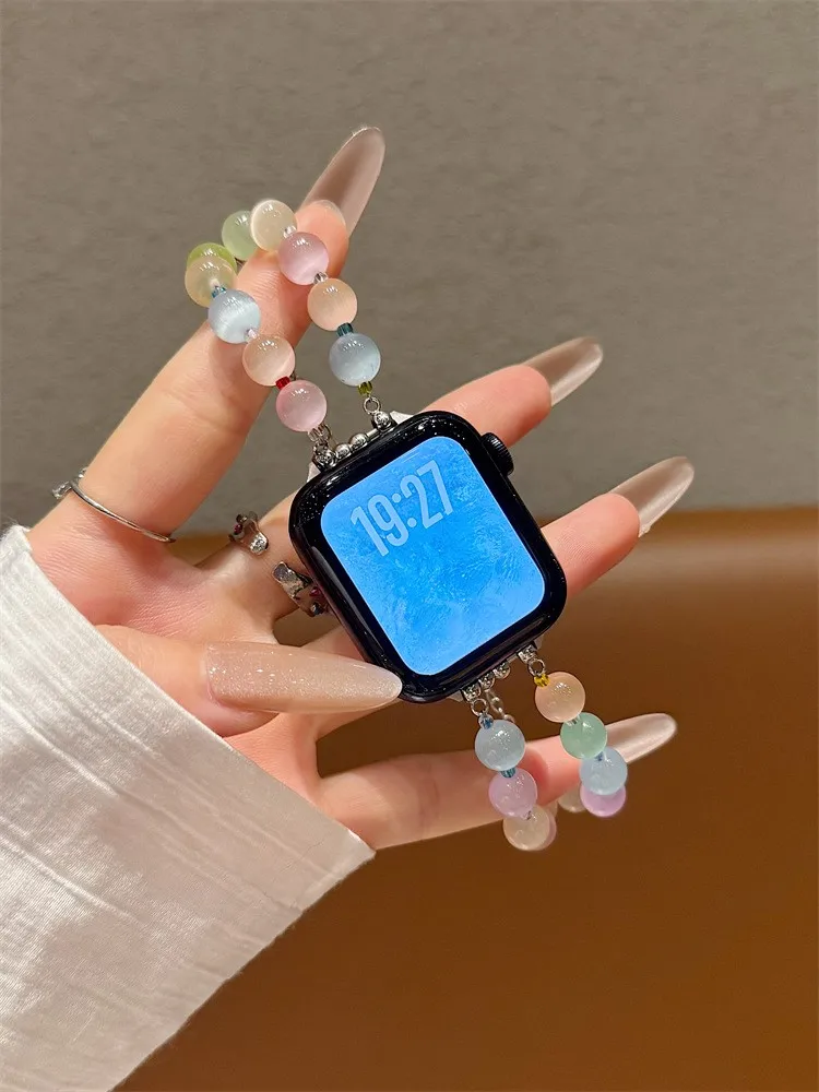 Cat's Eye Stone Chain Compatible with iWatch Strap 38mm 40mm 41mm 42mm 44mm 45mm 49mm Fashion Strap
Cat's Eye Stone Chain Compatible with iWatch Strap 38mm 40mm 41mm 42mm 44mm 45mm 49mm Fashion Strap