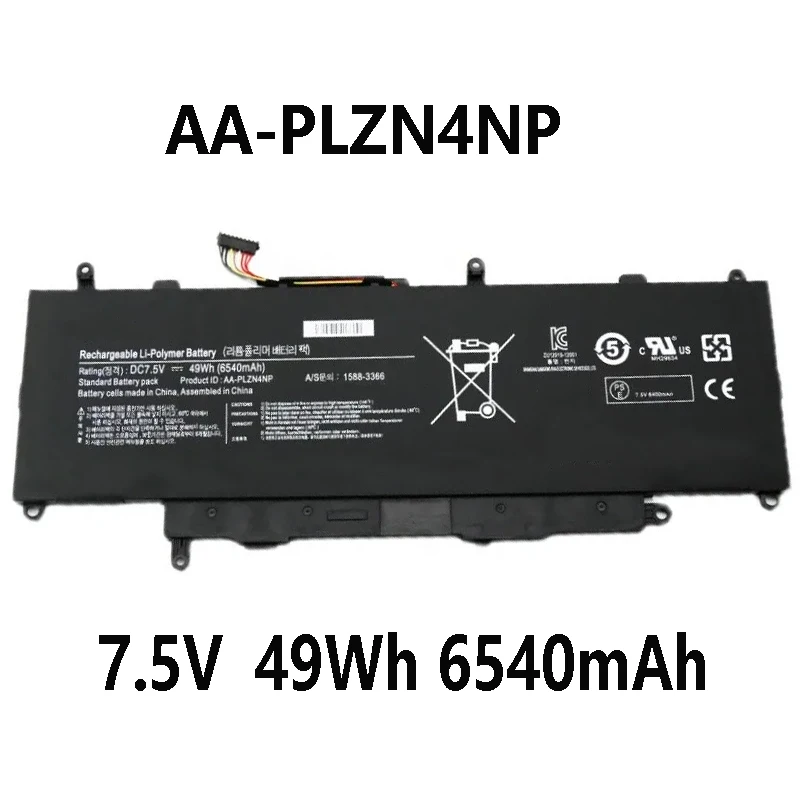 AA-PLZN4NP 7,5 В 49 Втч 6540 мАч Аккумулятор для ноутбука Samsung PRO (Xq700t1c-a52) XE700T1C 1588-3366 Series
AA-PLZN4NP 7,5 В 49 Втч 6540 мАч Аккумулятор для ноутбука Samsung PRO (Xq700t1c-a52) XE700T1C 1588-3366 Series