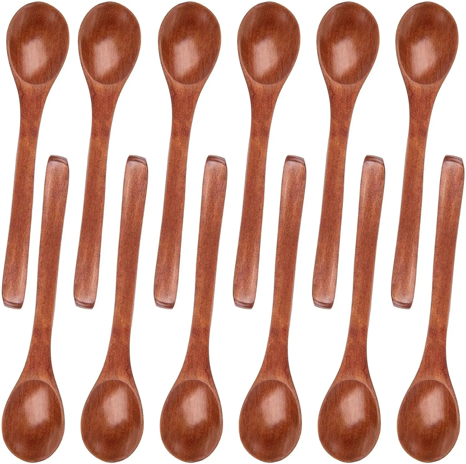 12PCS Small Wooden Spoons, 5 Inches Honey Spoon for Tea Coffee Jam Bath Sugar Salts Spices Condiment, Kitchen Stocking
12PCS Small Wooden Spoons, 5 Inches Honey Spoon for Tea Coffee Jam Bath Sugar Salts Spices Condiment, Kitchen Stocking