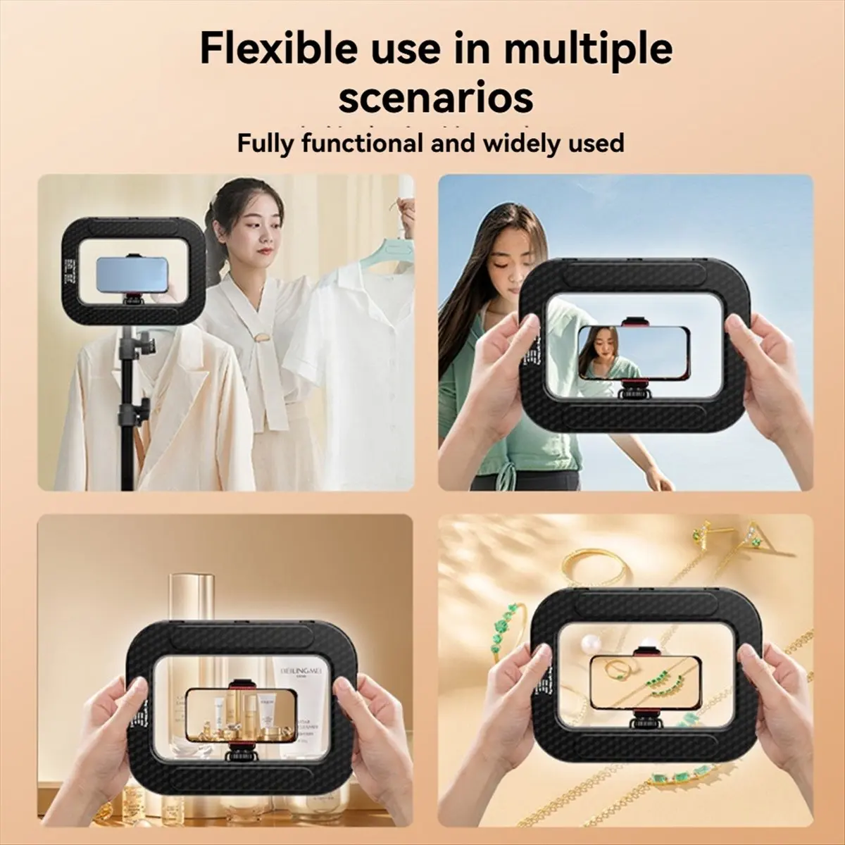 Ручной кольцевой светодиодный перезаряжаемый заполняющий светильник, портативный мобильный телефон, прямая трансляция, фотография, настольный светильник для селфи
Ручной кольцевой светодиодный перезаряжаемый заполняющий светильник, портативный мобильный телефон, прямая трансляция, фотография, настольный светильник для селфи