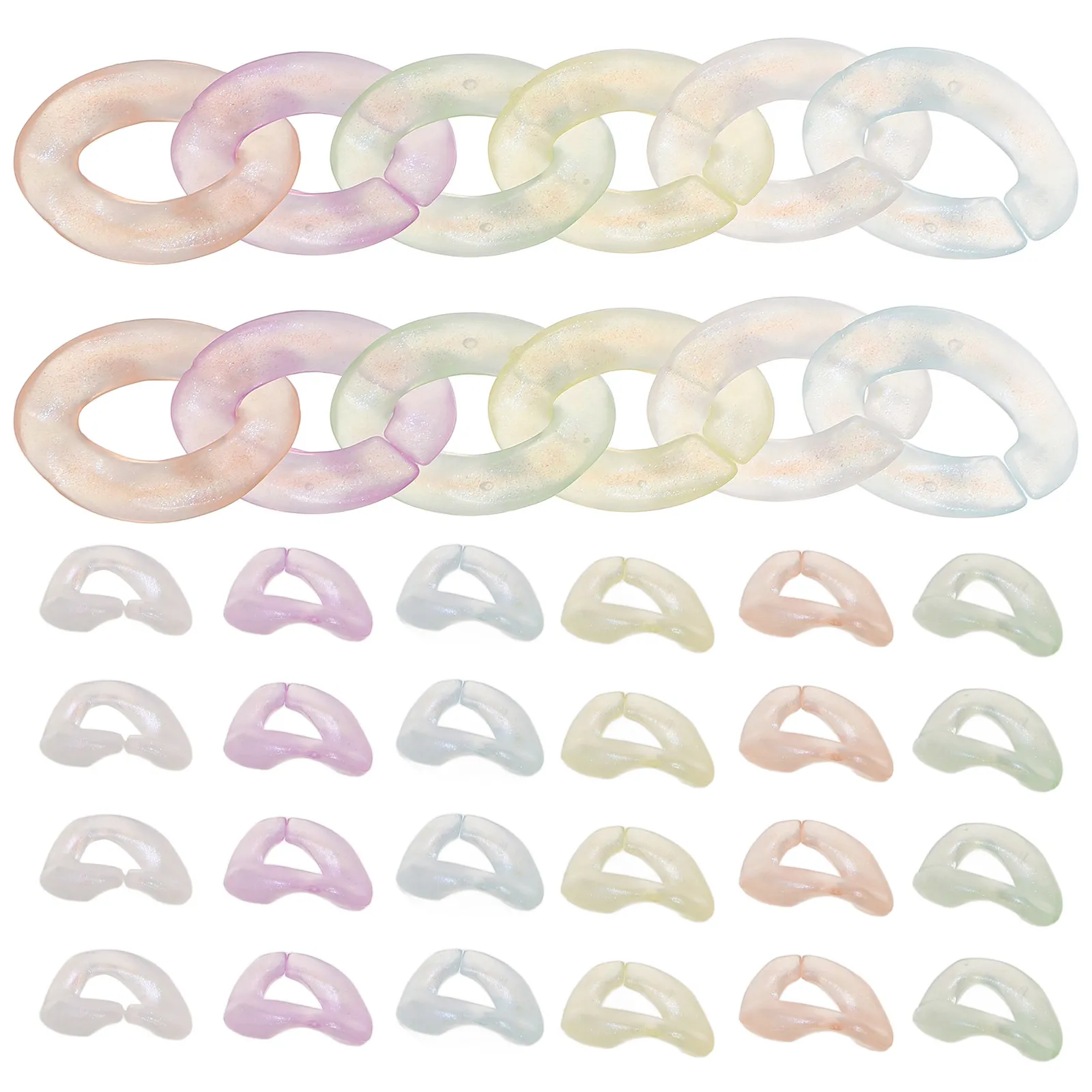 200pcs Glow In The Dark Acrylic Linking Rings Oval Hoop For Jewelry Making Multi-Color Luminous Connectors Diy Craft Supplies
200pcs Glow In The Dark Acrylic Linking Rings Oval Hoop For Jewelry Making Multi-Color Luminous Connectors Diy Craft Supplies